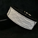 Dragon Scale Leather Dog Collar