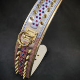 The Candy Black Wide Soft Leather Dog Collar