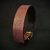 Nostalgia Rose Leather Dog Collar