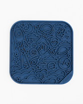 "HOWDY" Royal Blue Dog Feeding Mat