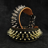 Big Boy Dual Layer Spiked Leather Dog Collar