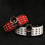Star Studded Leather Dog Collar & Leash Set