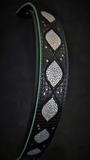Ariel Glitter Padded Leather Dog Collar