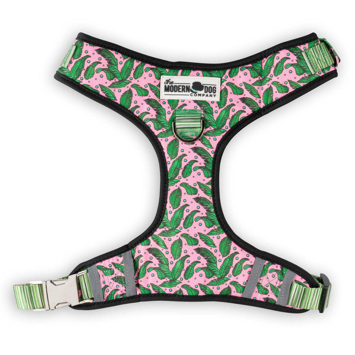 Pink Tropics Padded Dog Harness