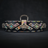 Midas Spiked Silver Leather Dog Collar