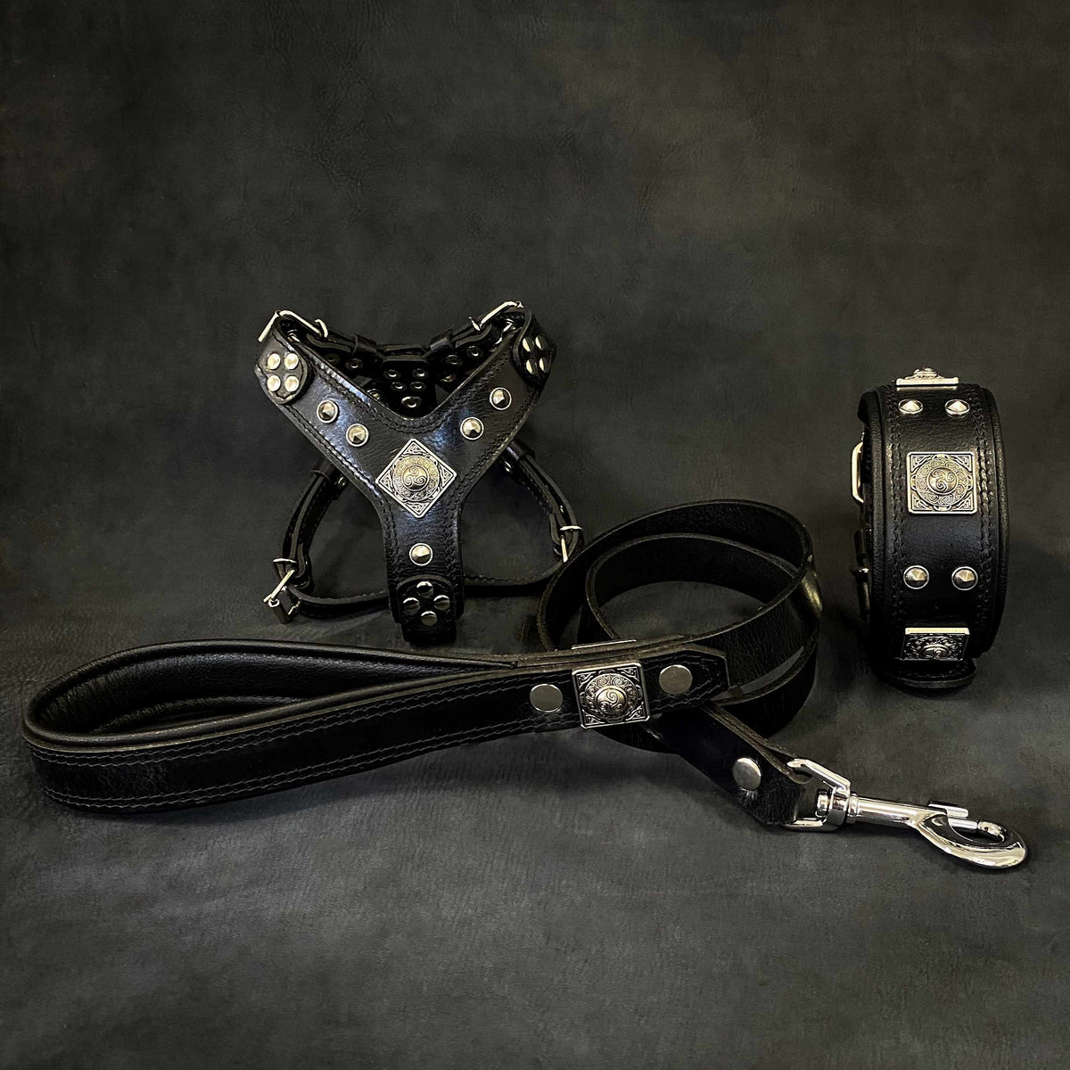 Torton All-Day Comfort Set Of Dog Collar, Harness & Leash