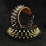 Big Boy Dual Layer Spiked Leather Dog Collar