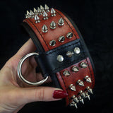 Koda Padded Leather Dog Collar – Red